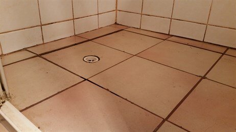 Old shower base Before