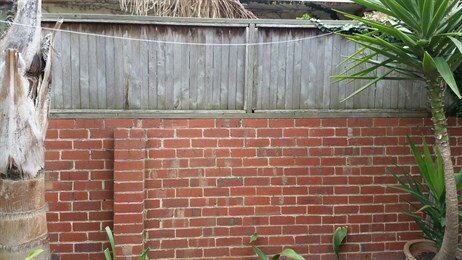 Clothesline before