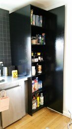 Pantry install after door open