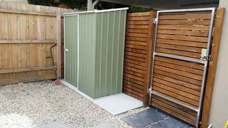 Shed gets a floor