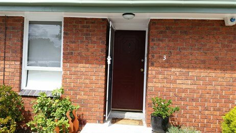 Painting front door after