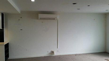 Wall before