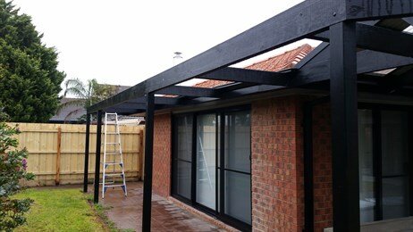 Pergola Before Roofing