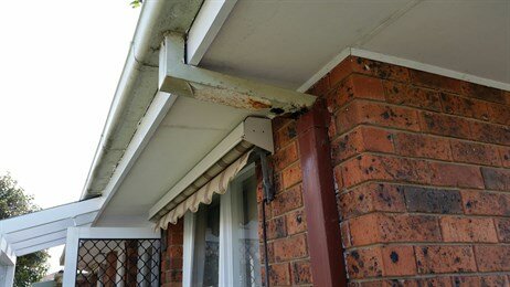 Downpipe before