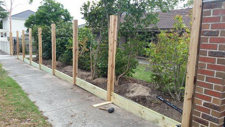 old fence removed starting new fence