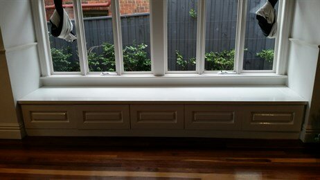 Anita's under window cabinet