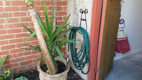 Hose hanger after