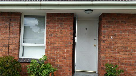 Painting a front door before