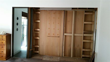 Wardrobe before